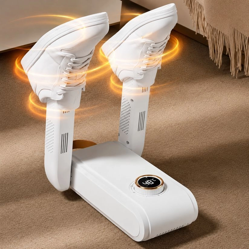 Electric Shoe Dryer and Warmer with PTC Heating, UV Sterilisation, 48°C Fast Drying, 360° Warm Air, Intelligent Timer, Foldable and Hanging Design 6