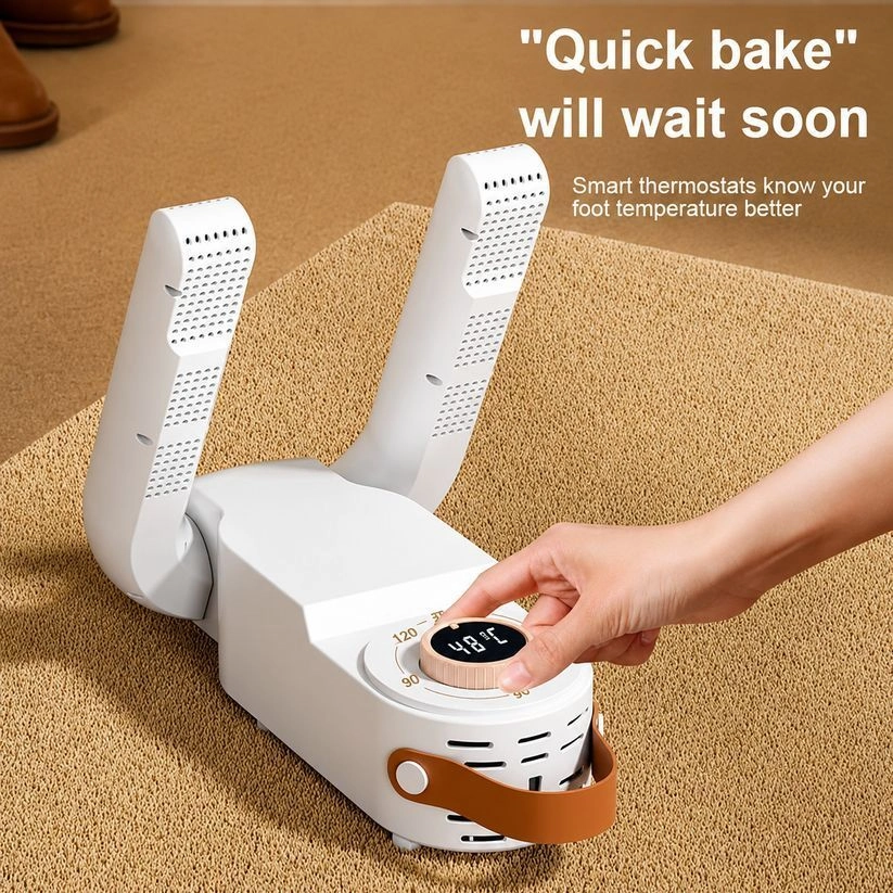 Electric Shoe Dryer and Warmer with PTC Heating, UV Sterilisation, 48°C Fast Drying, 360° Warm Air, Intelligent Timer, Foldable and Hanging Design 7