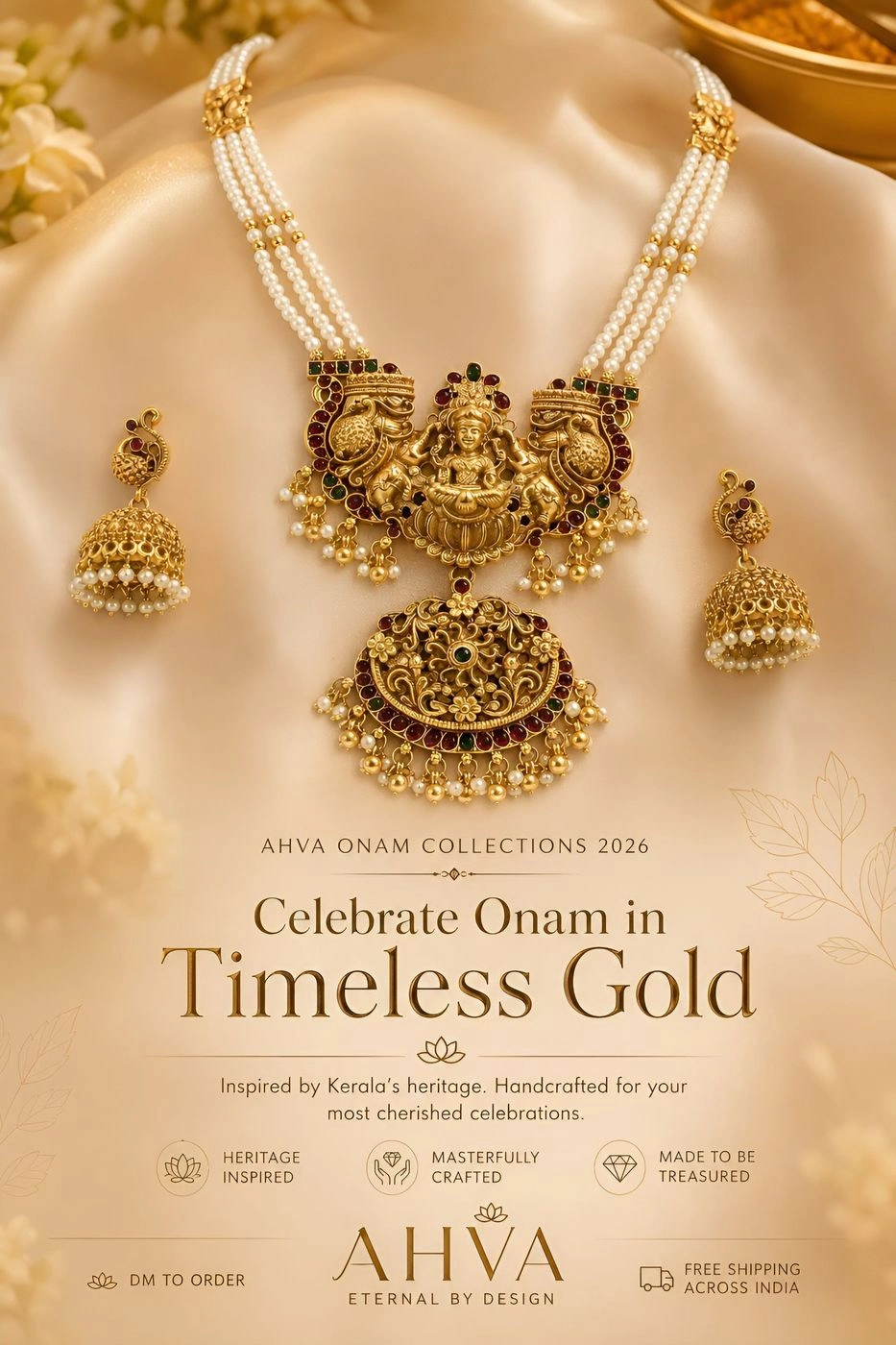Shwethamala – Kerala Heritage Necklace Set
