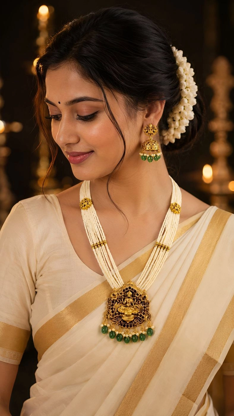 Anaswaram – Kerala Heritage Necklace Set 3