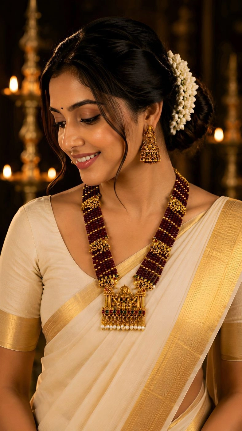 Sreepadmavalli – Kerala Heritage Necklace Set 3