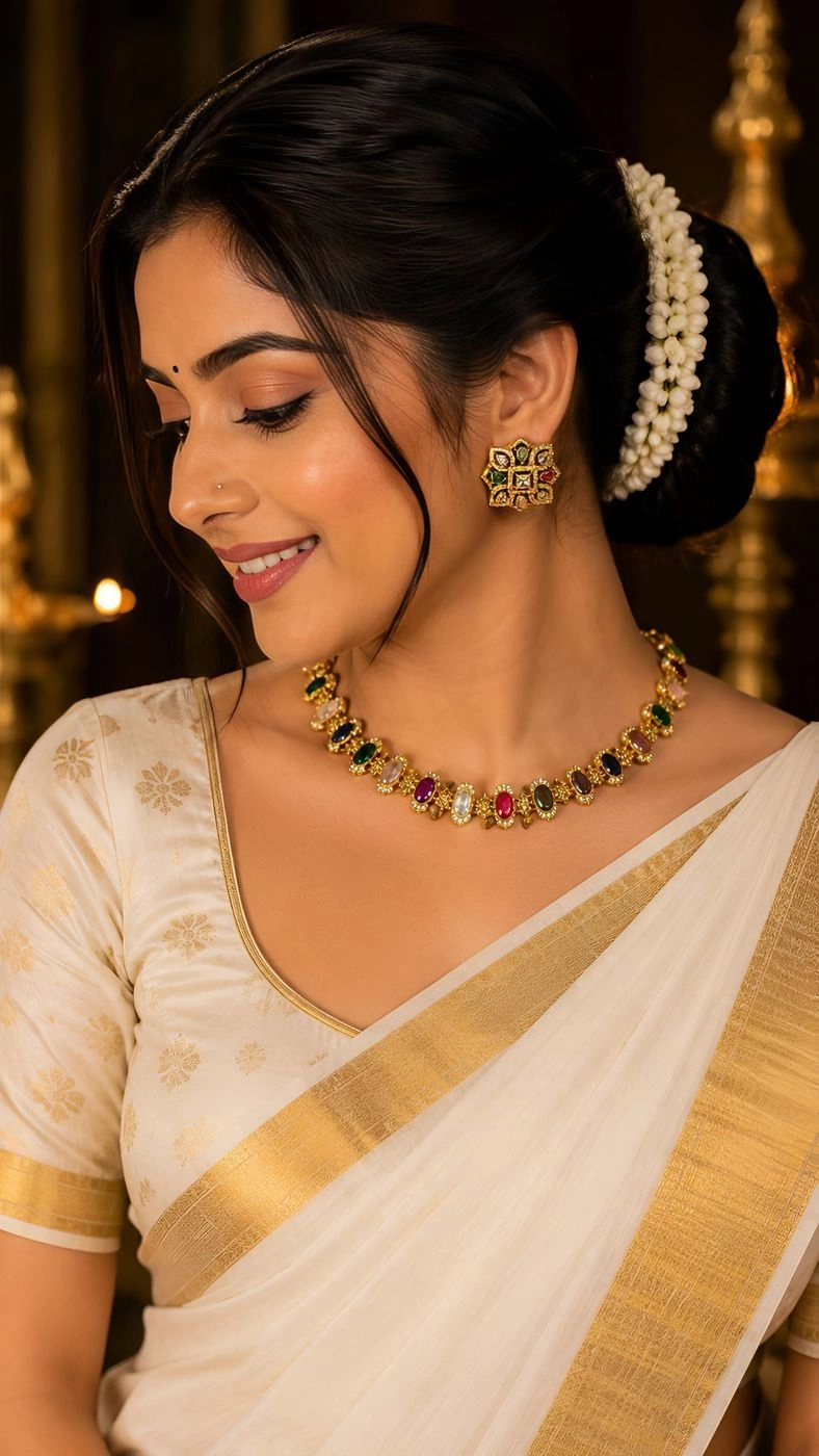 Navarathna Mangalam – Kerala Heritage Necklace Set 3