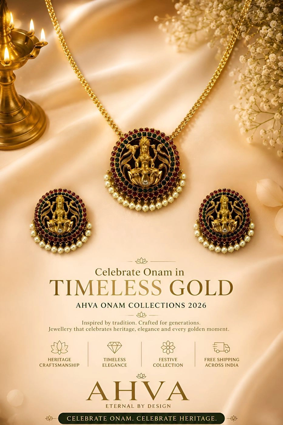 Sree Peedam – Kerala Heritage Necklace Set