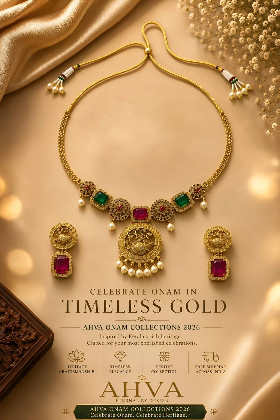 Mayooravaibhavam – Kerala Heritage Necklace Set