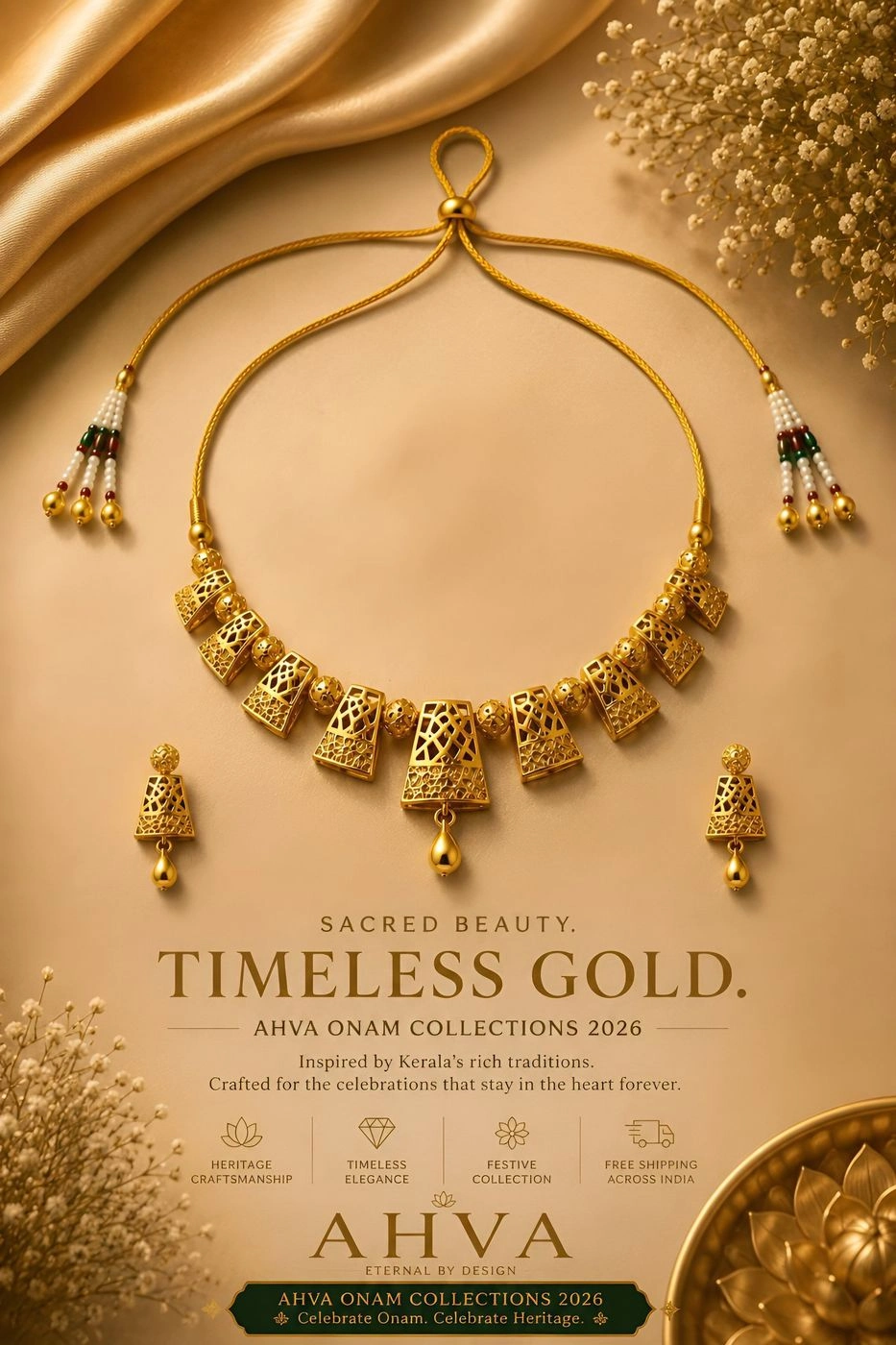 Thirumanjari – Kerala Heritage Choker Necklace Set