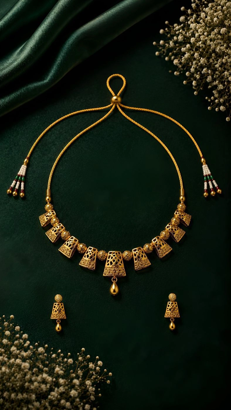 Thirumanjari – Kerala Heritage Choker Necklace Set