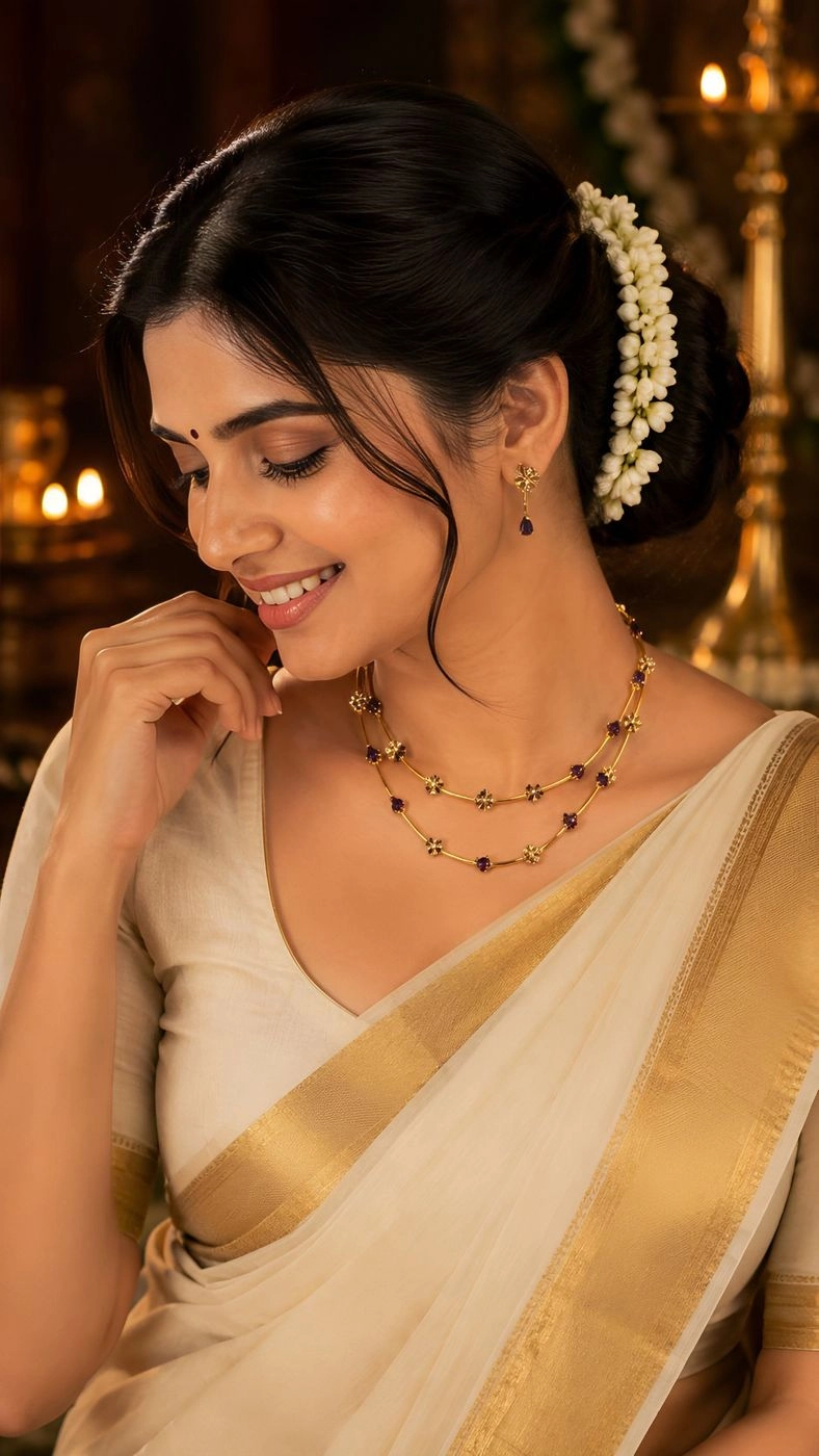 Neelambari – Kerala Heritage Necklace Set 3