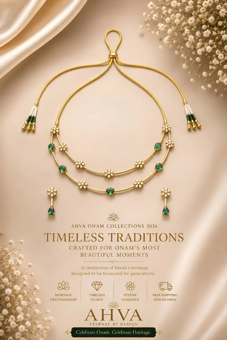 Harithambari – Kerala Heritage Necklace Set