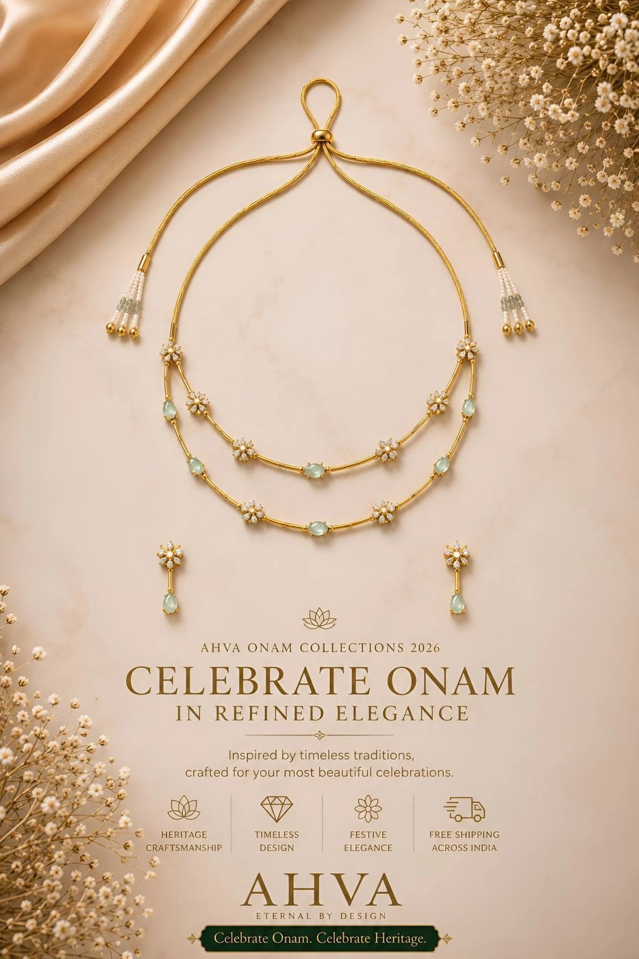 Thulasimalika – Kerala Heritage Necklace Set 1