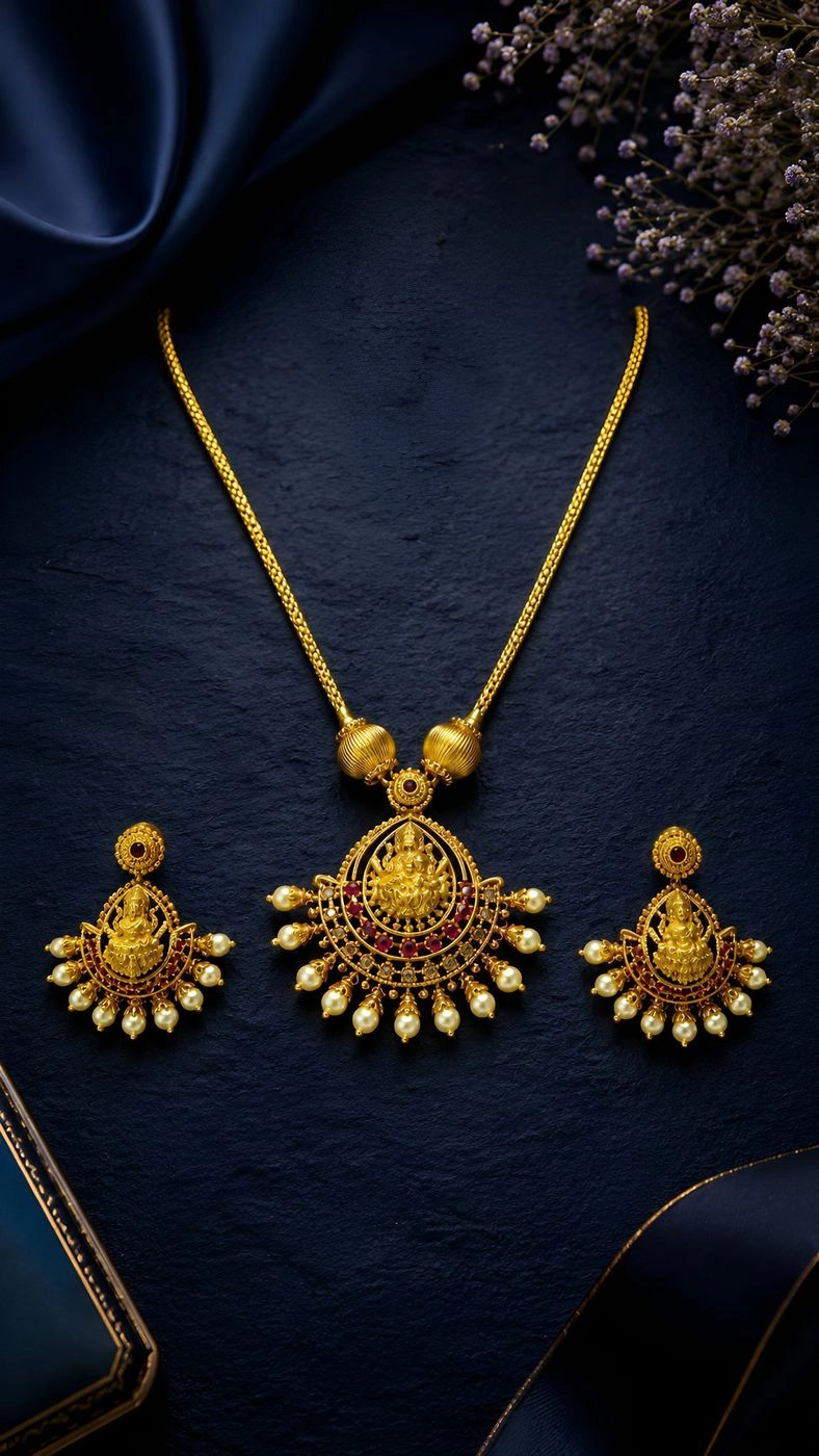 Thiruvaibhavam – Kerala Heritage Pendant Necklace Set