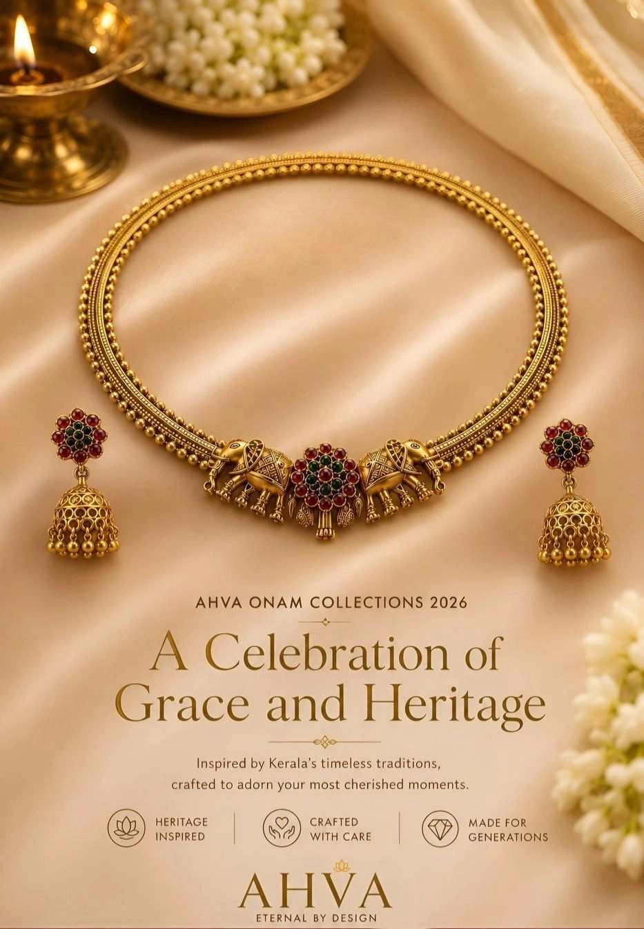 Gajalakshmi – Kerala Heritage Necklace Set 1
