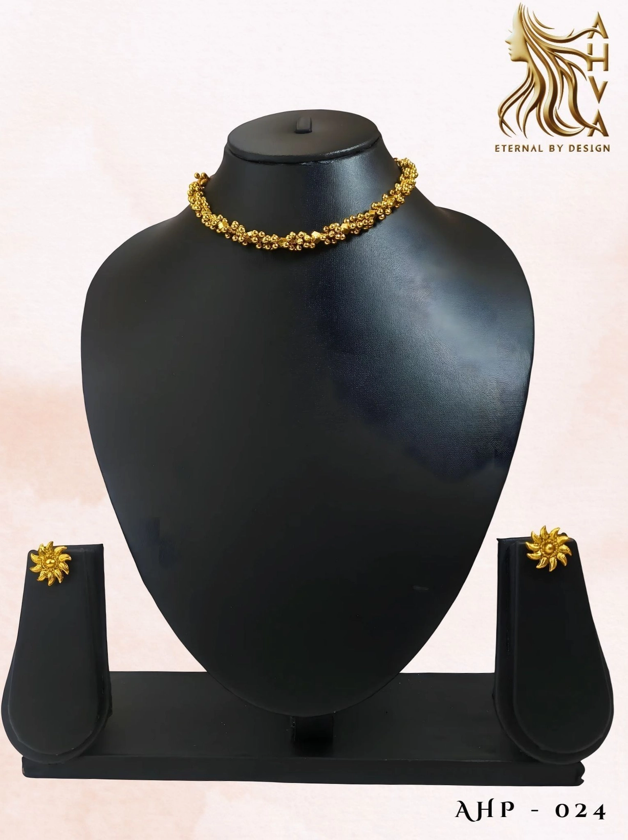 Thiruponmala – Kerala Heritage Choker Necklace Set 5