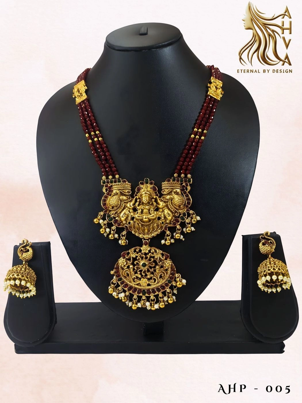 Thiruvilakku – Kerala Heritage Necklace Set 5