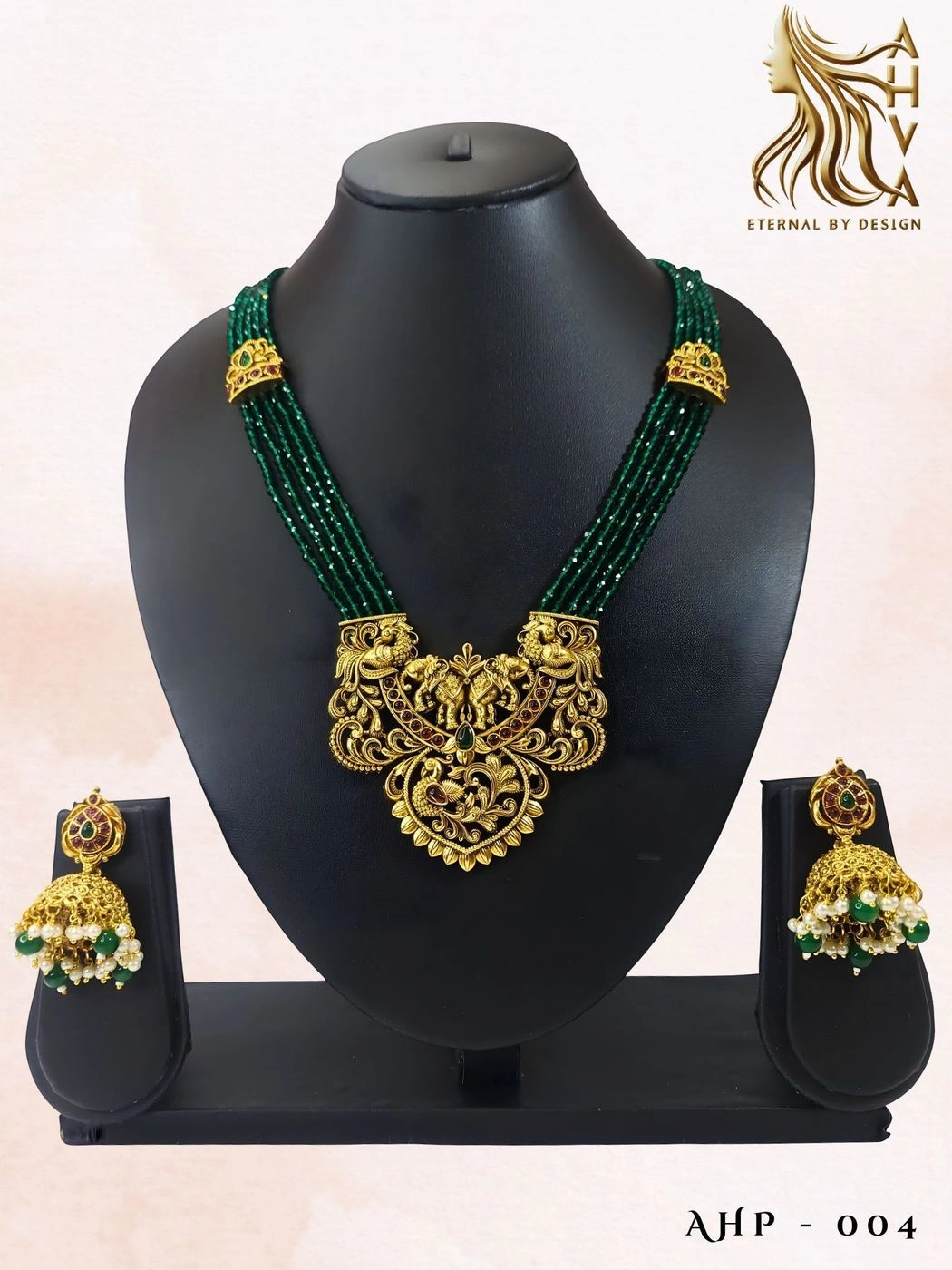 Marathakasobha – Kerala Heritage Necklace Set 4