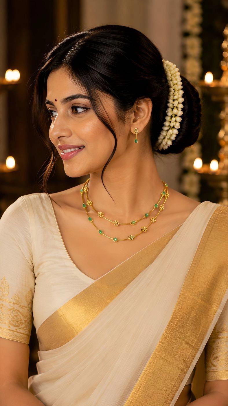Thulasimalika – Kerala Heritage Necklace Set 2