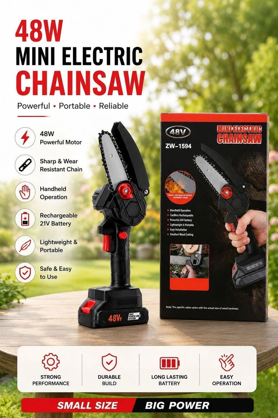 *_48V Mini Electric Chainsaw_*