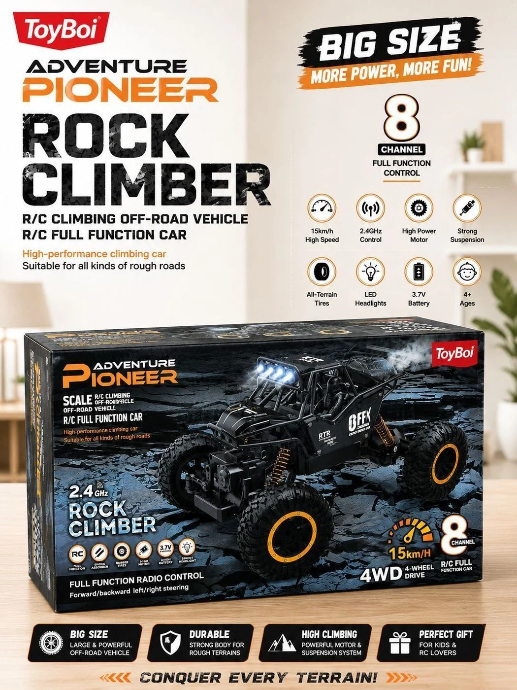 _🚙🔥TOYBOI BIG SIZE Rock Climber RC Car! 🔥🚙_*