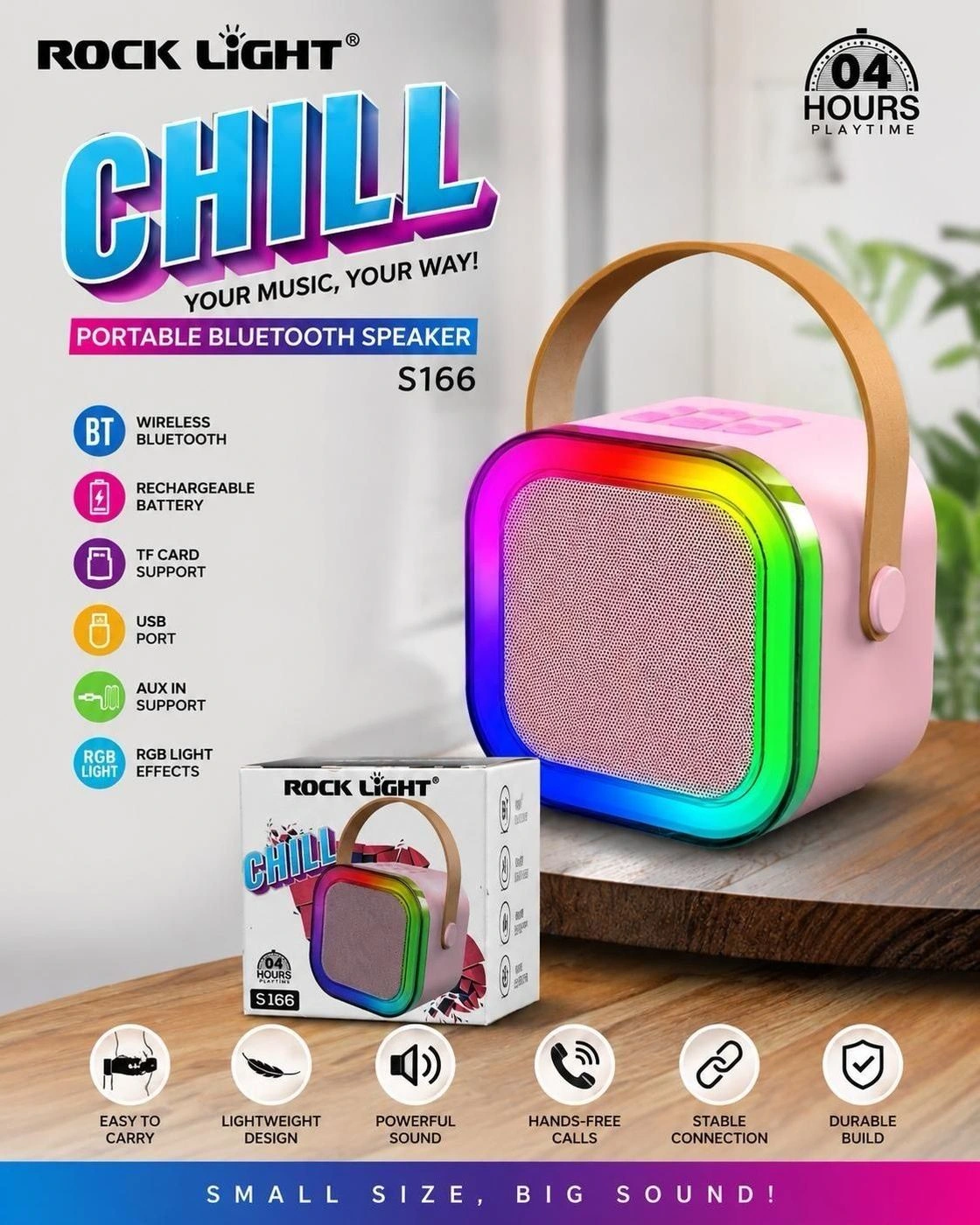 Rock n light speaker with mic 🔥🔈🔈🎤🎤🎙️