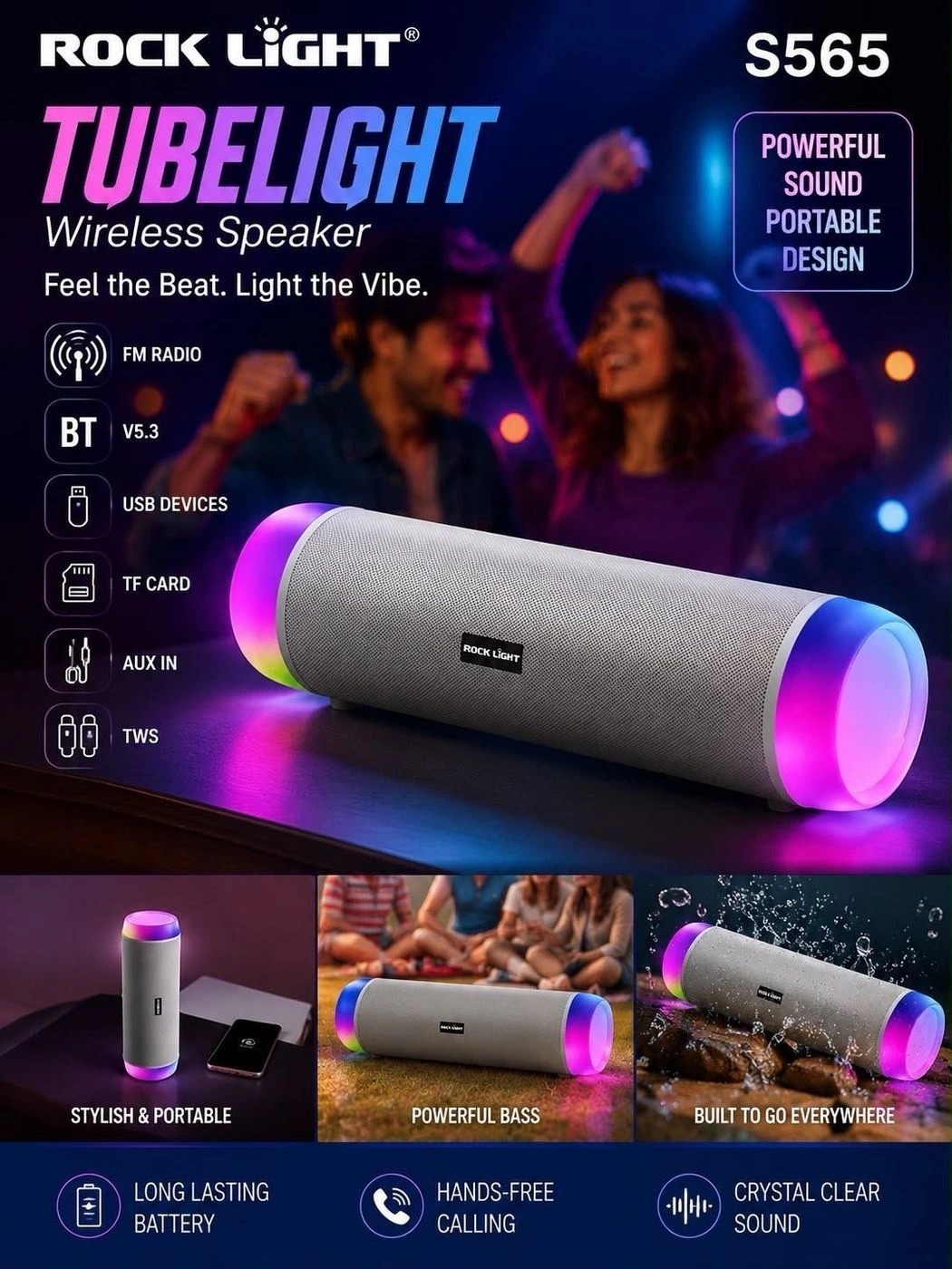 Rock n light spk 🔈🔈tublight#