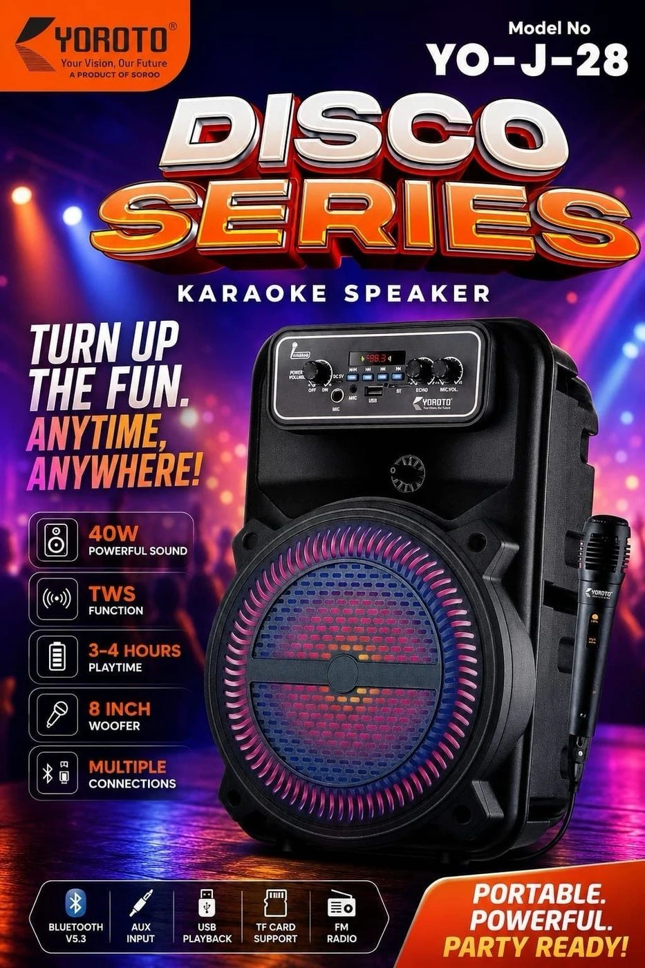 💃 disco series speaker🔈🔈 with mic 🎤 party mood😍😍