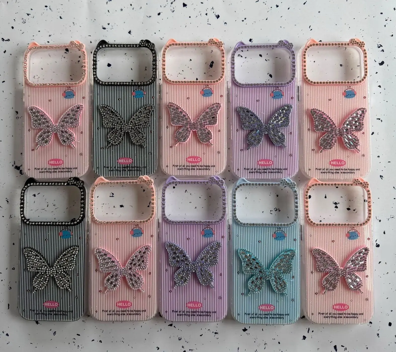*BUTTERBELLE SERIES*🦋  *Delicate butterfly charm meets sparkling crystal elegance*💖