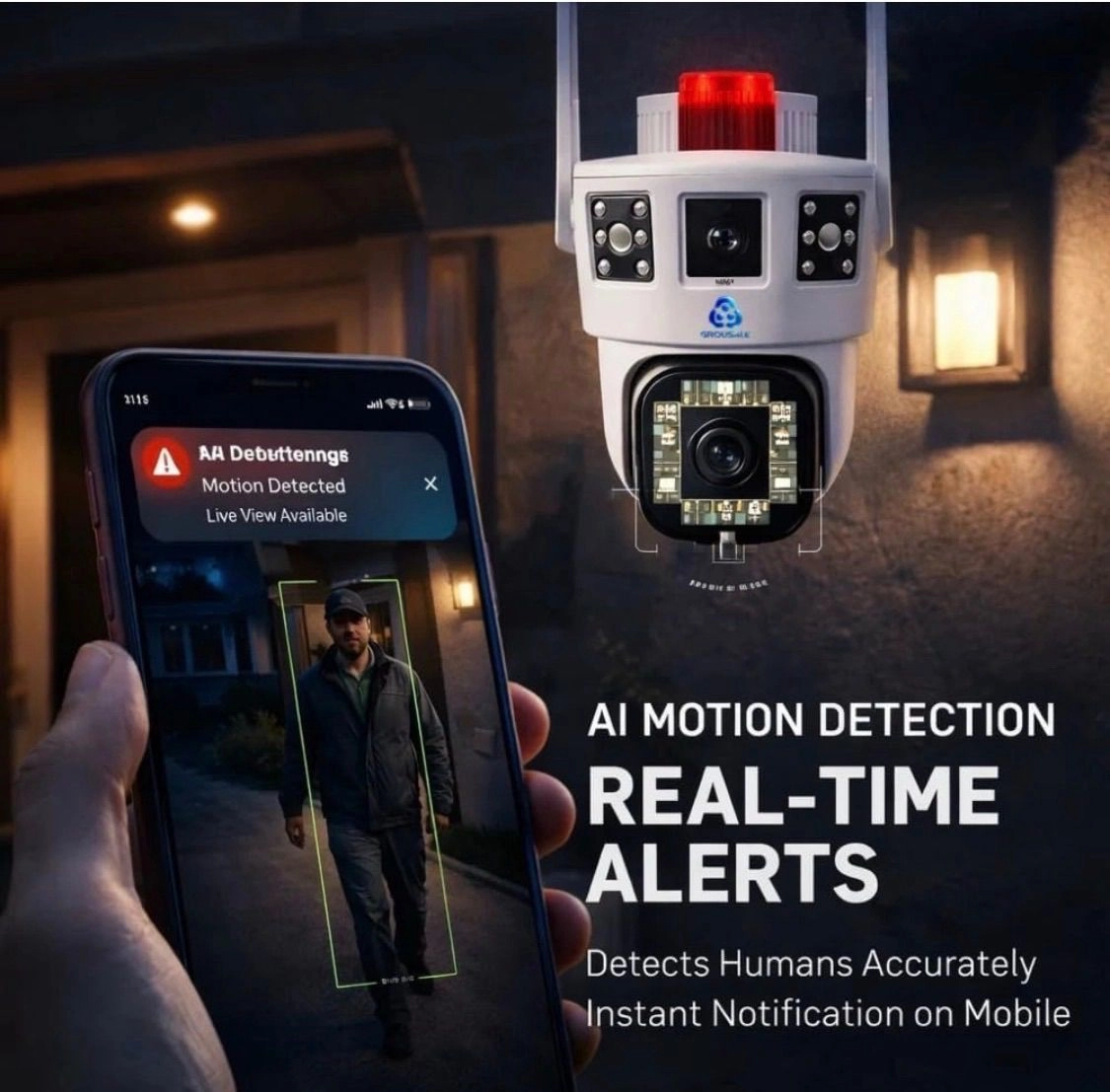 Wi-Fi cam with ulta colour light security 🔥📸 1