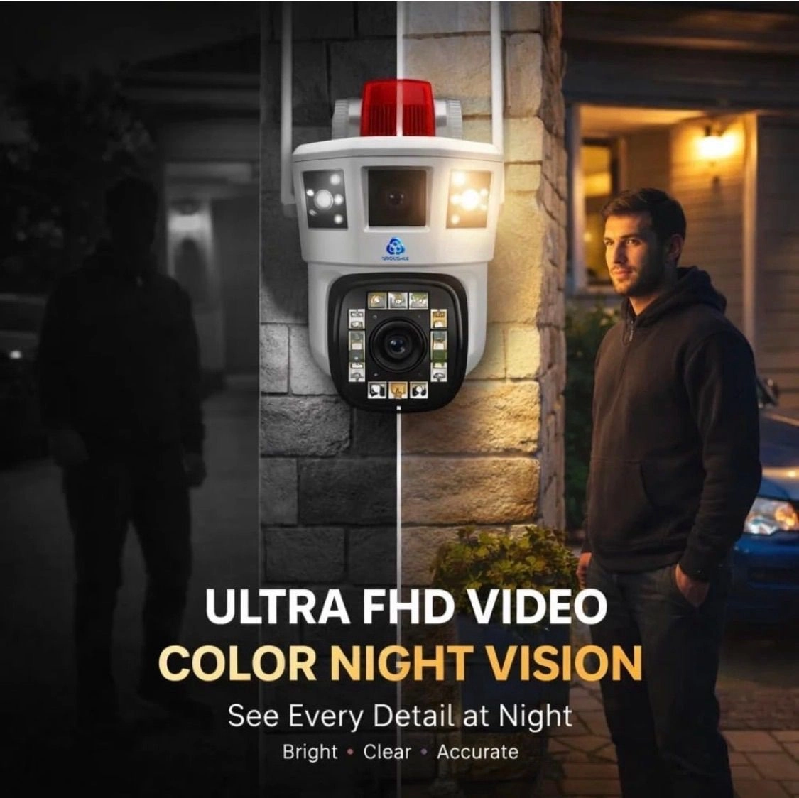 Wi-Fi cam with ulta colour light security 🔥📸 2