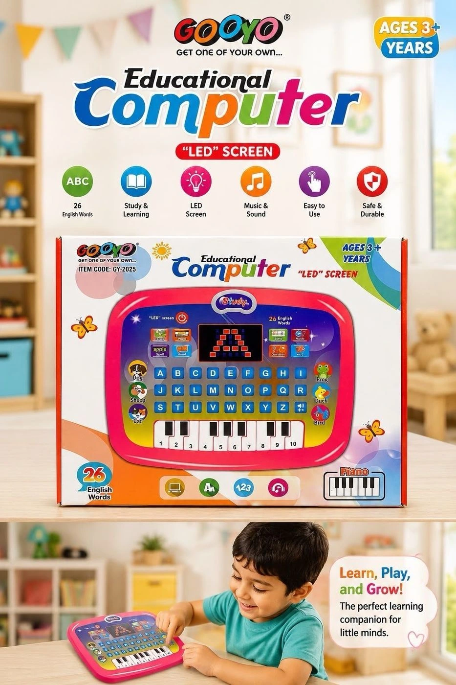 Kids Educational Learning  Computer (Piano) 🔥_*