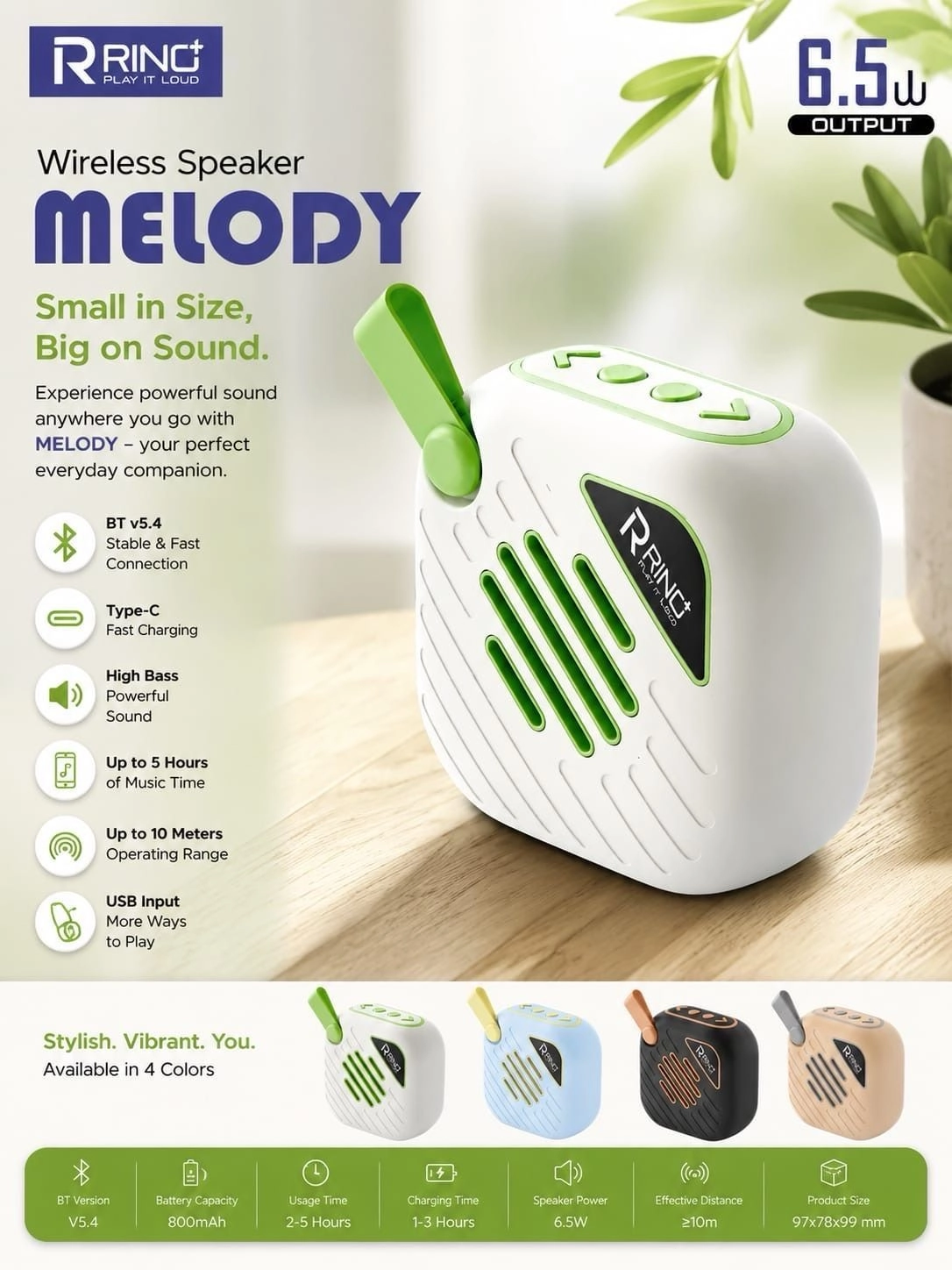 Ring melody  stylish wireless speaker🔈🔈😍
