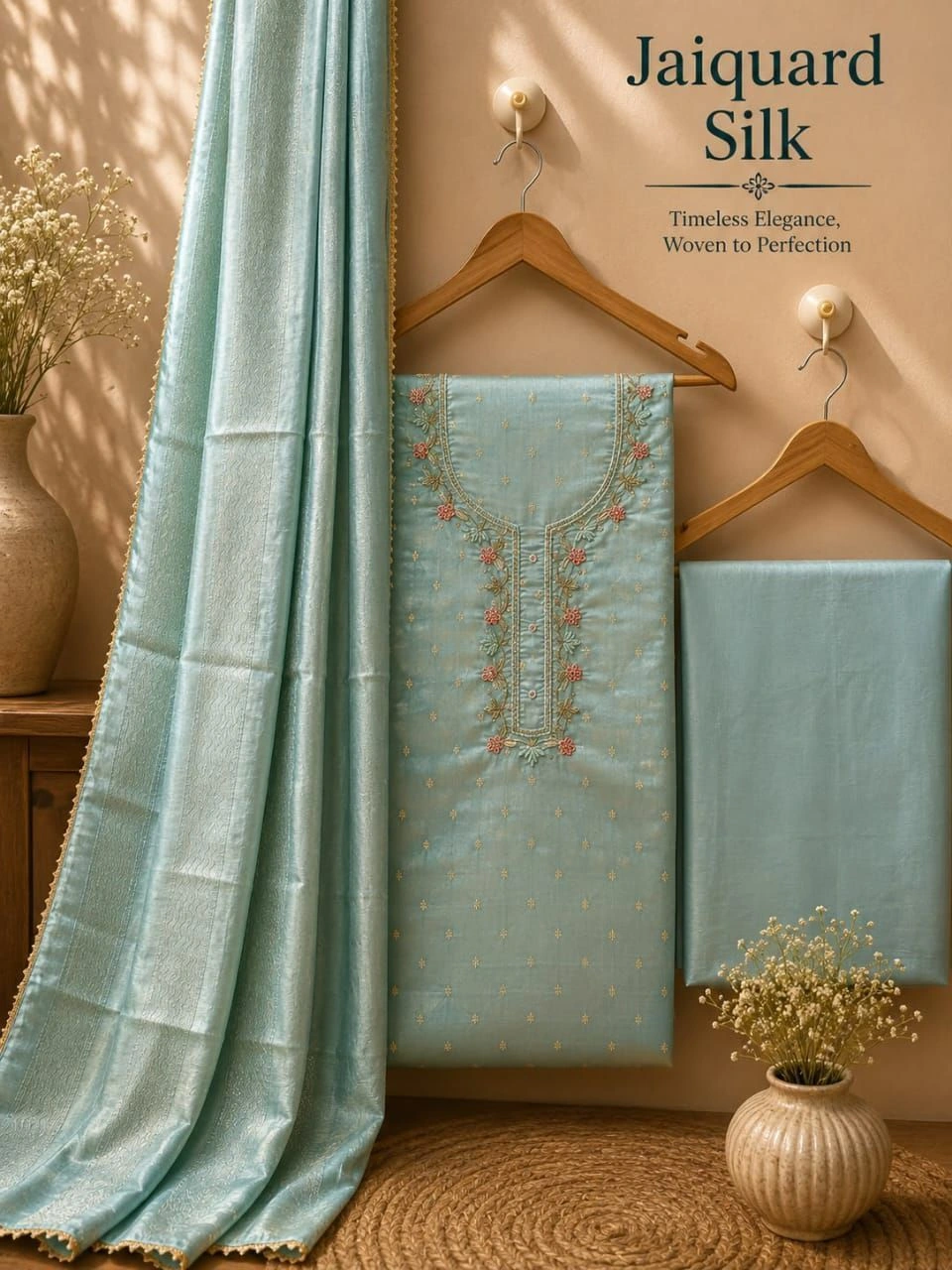 Hand worked Material 4