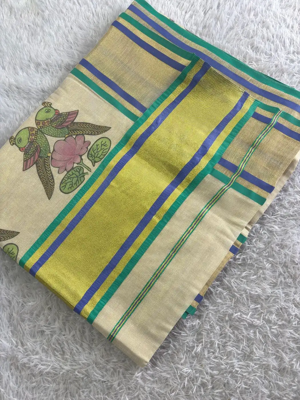 Rajachitra digital printed Tissue Saree 2
