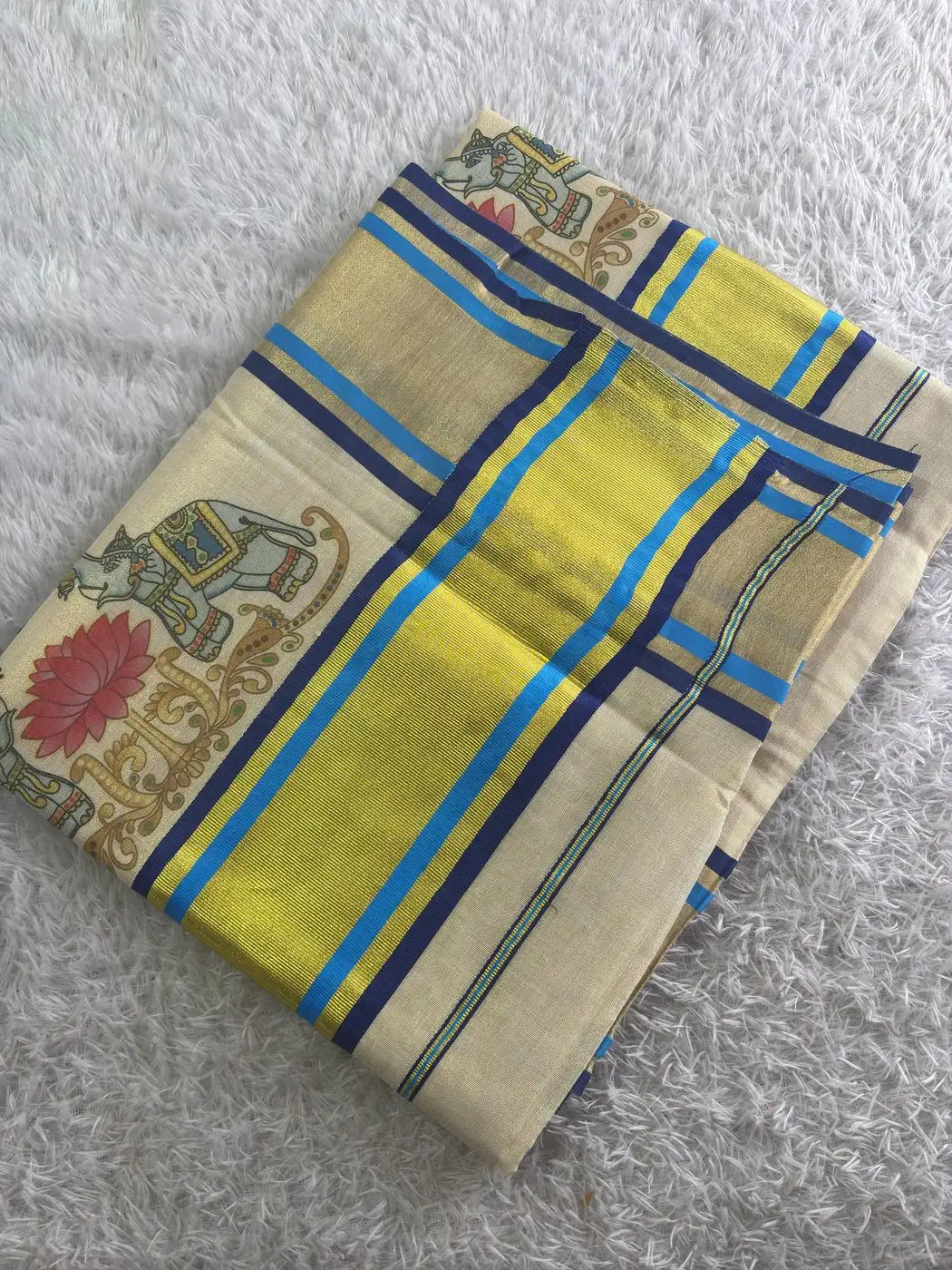 Rajachitra digital printed Tissue Saree 3