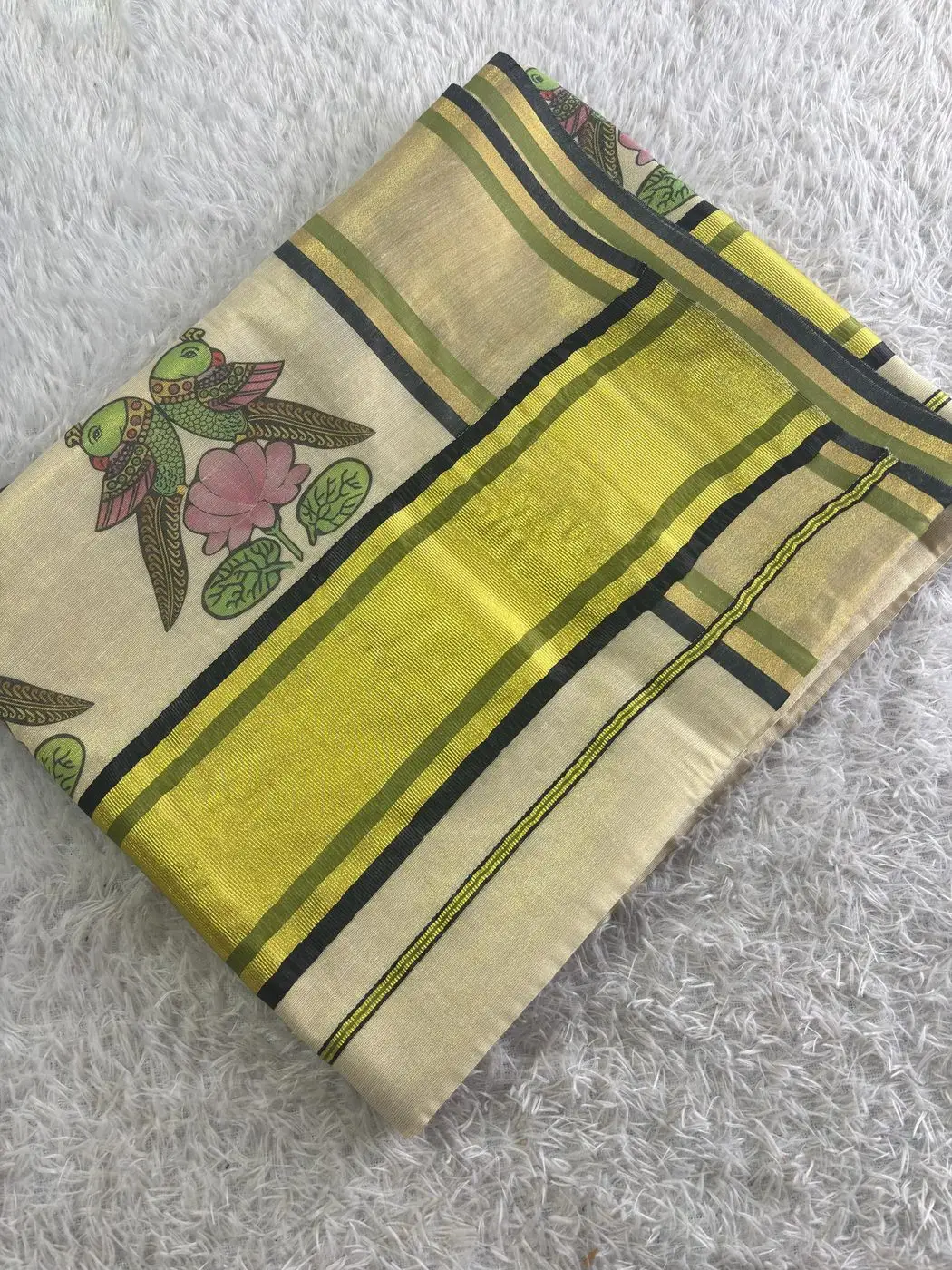 Rajachitra digital printed Tissue Saree 4