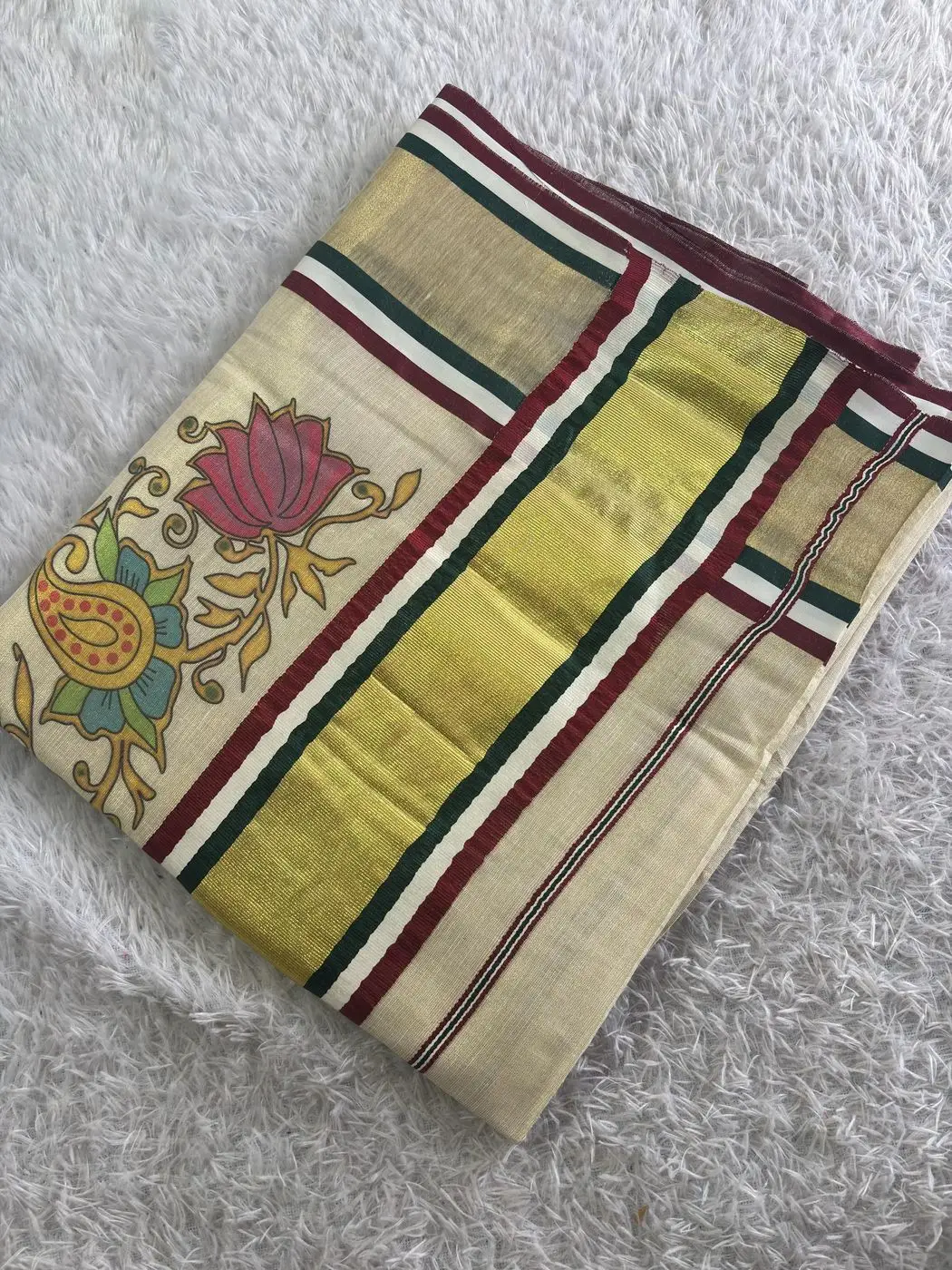 Rajachitra digital printed Tissue Saree 5