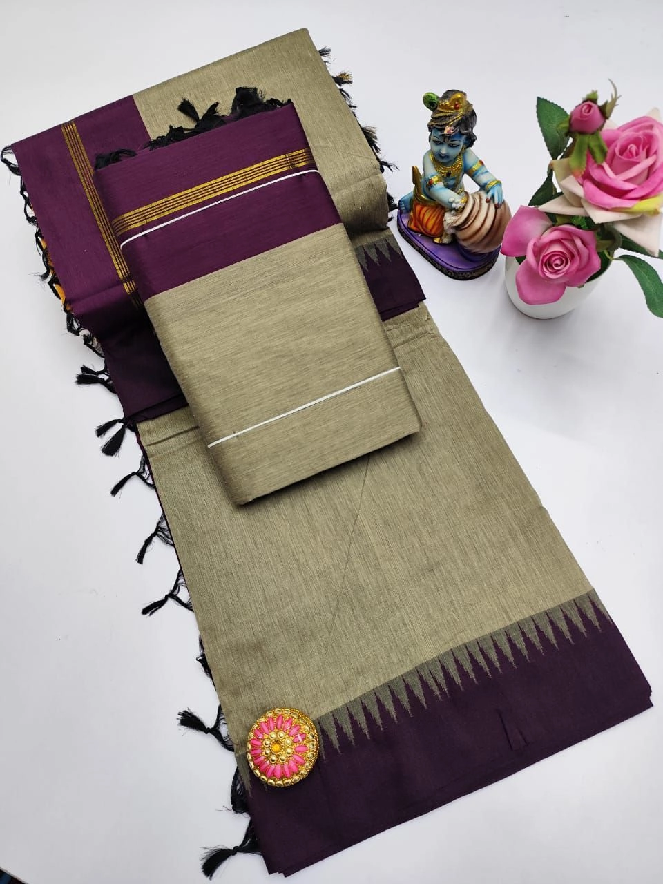 Cotton saree