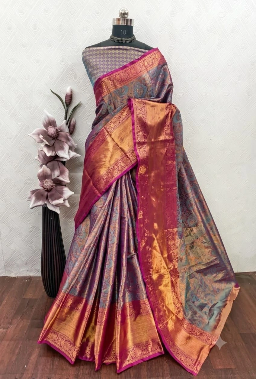 Kanjeevaram Banarasi Silk Jacquard Saree 2