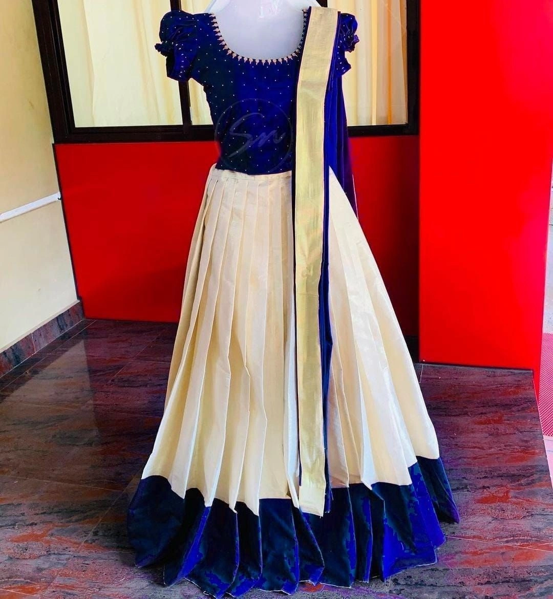 🌼*Dhavani set Handwork*🌼 Onam Special 2