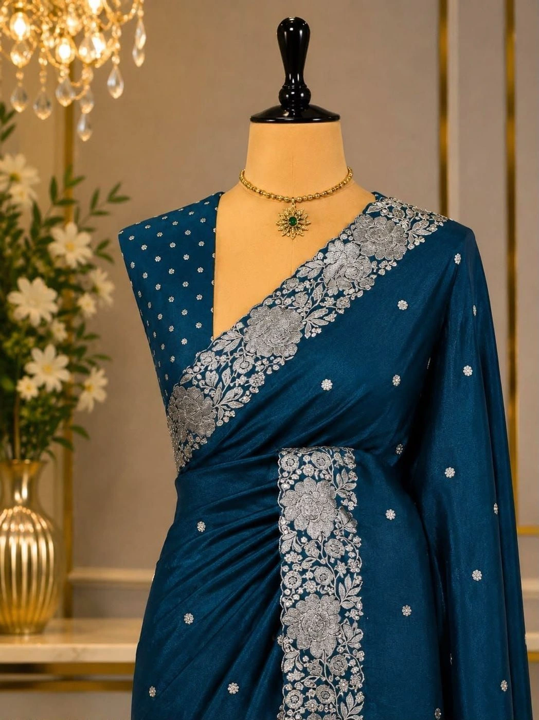 *PREMIUM QUALITY CHOCO FANCY SAREES** 6