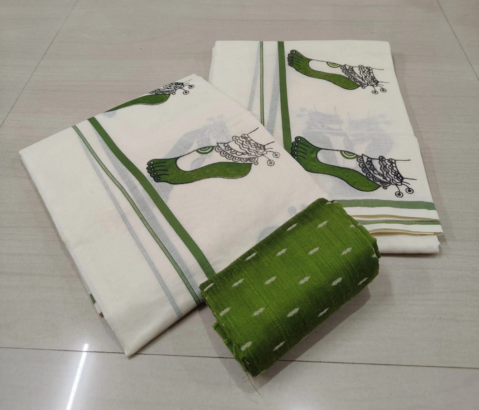 Set Mundu ( Blouse ₹180) 2