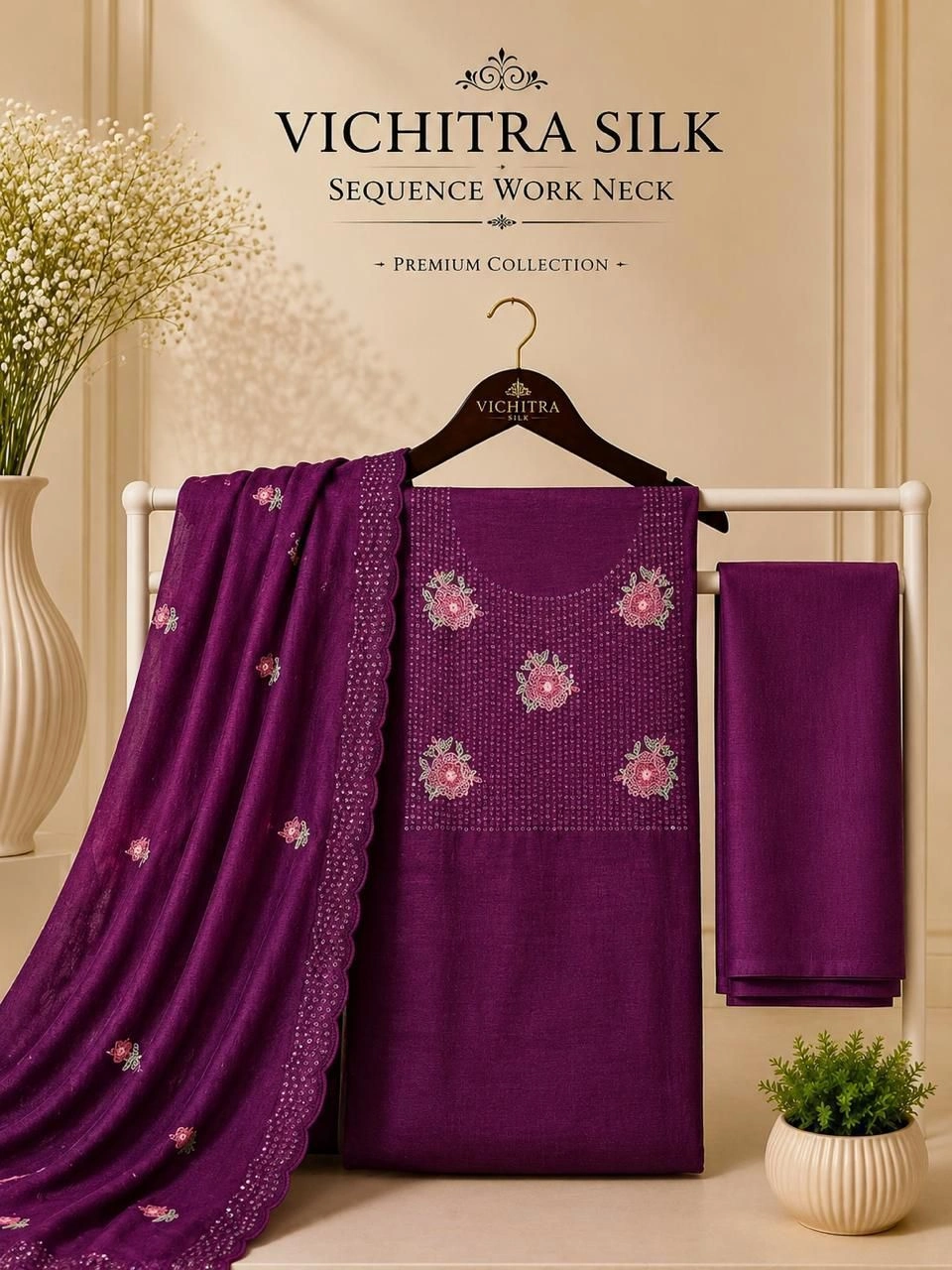 VICHITRA SILK PREMIUM DRESS MATERIAL 1
