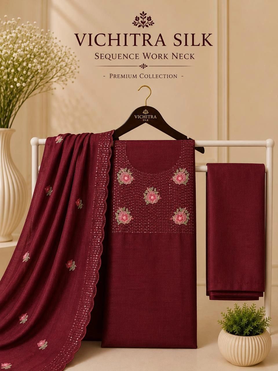 VICHITRA SILK PREMIUM DRESS MATERIAL 4