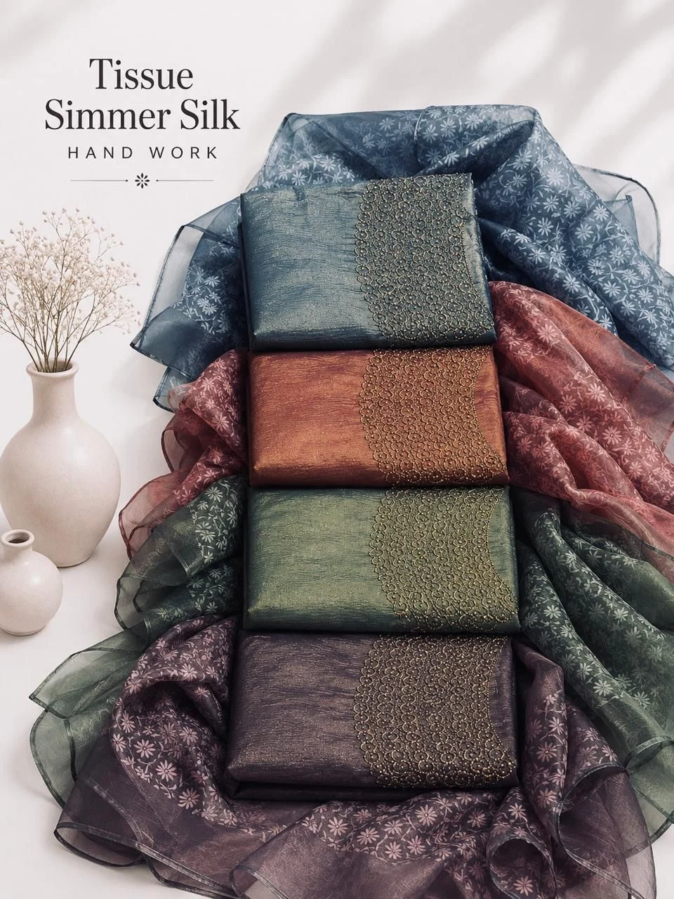 Premium Quality Tissue Silk material 5