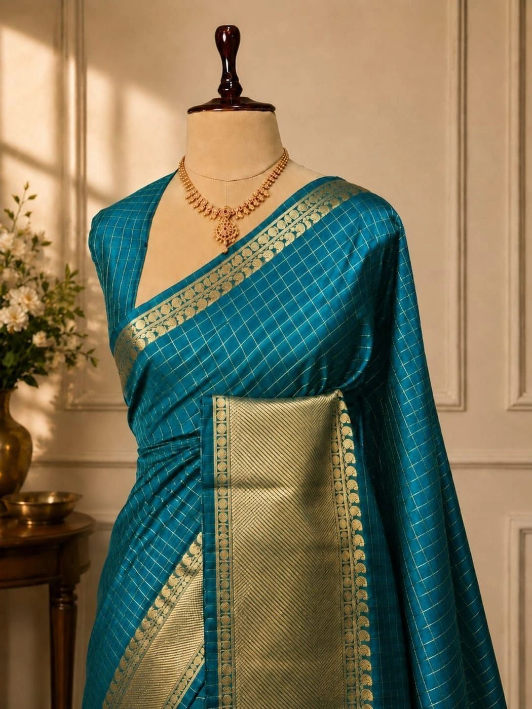 *Party wear semi Kanchivaram  silk Sarees* 1