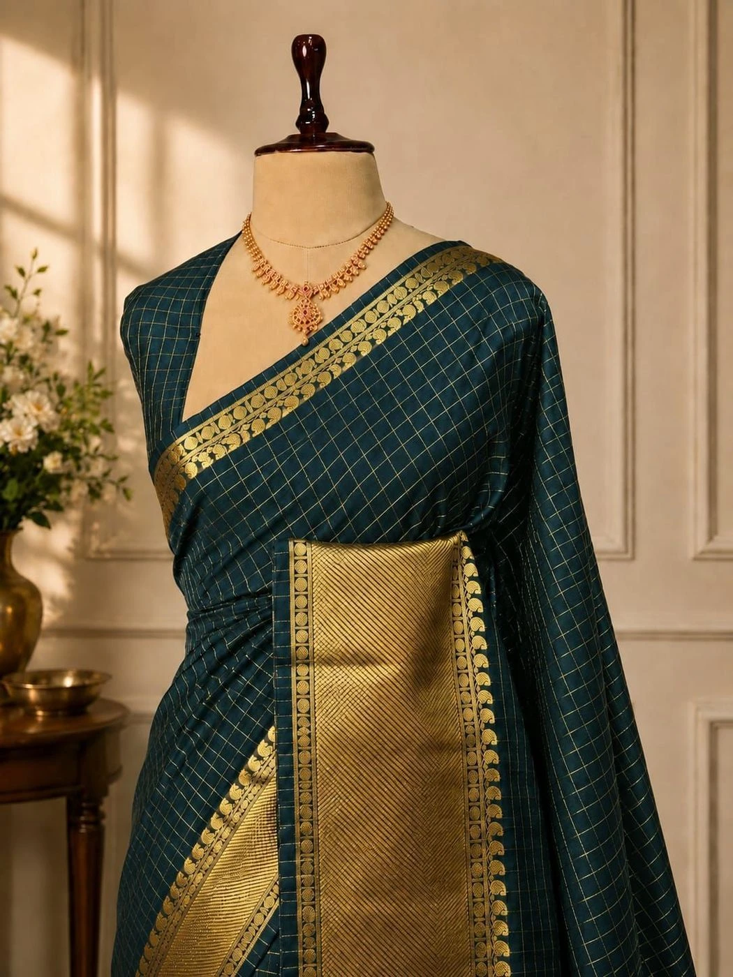 *Party wear semi Kanchivaram  silk Sarees* 2
