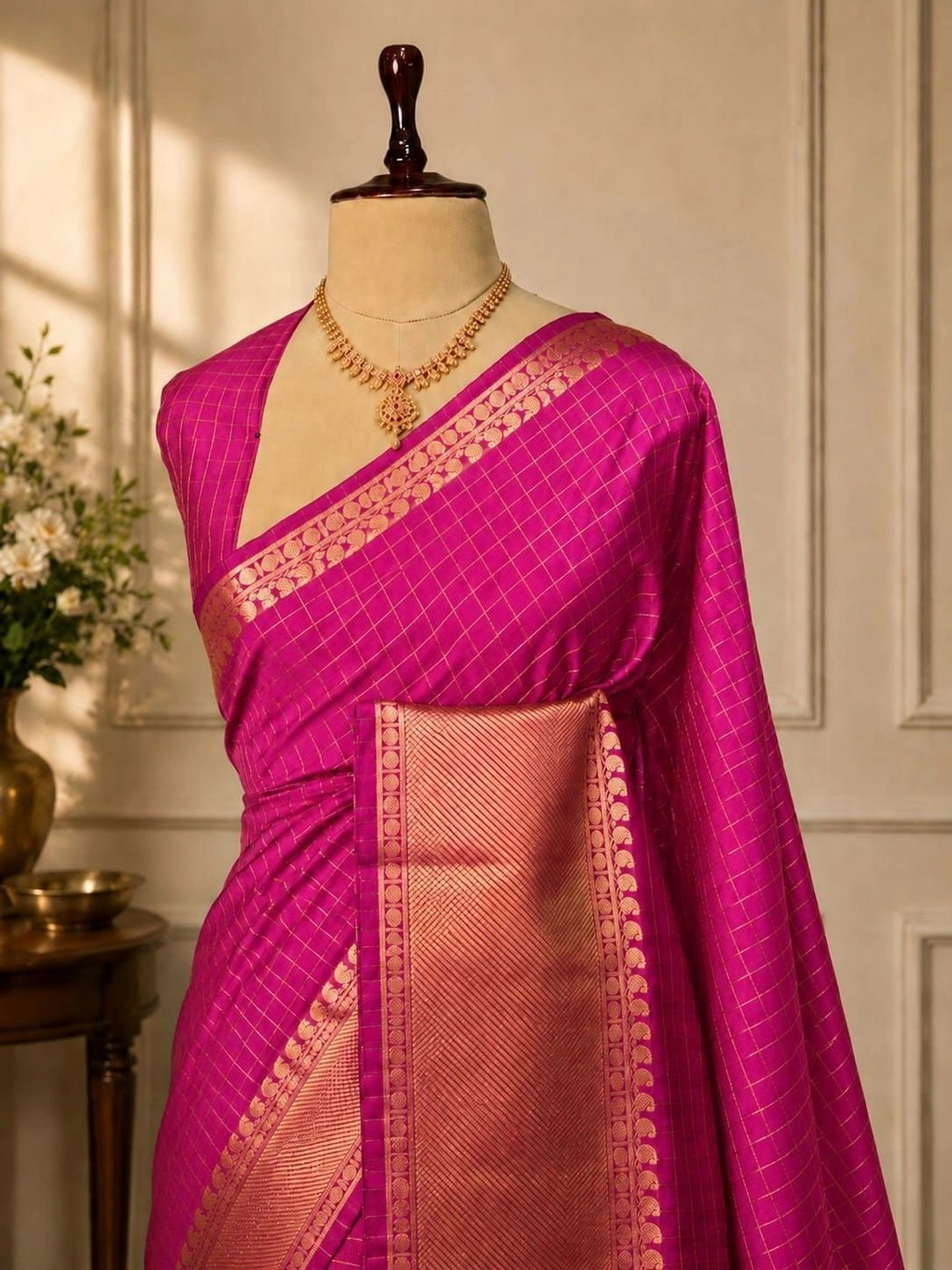 *Party wear semi Kanchivaram  silk Sarees* 3