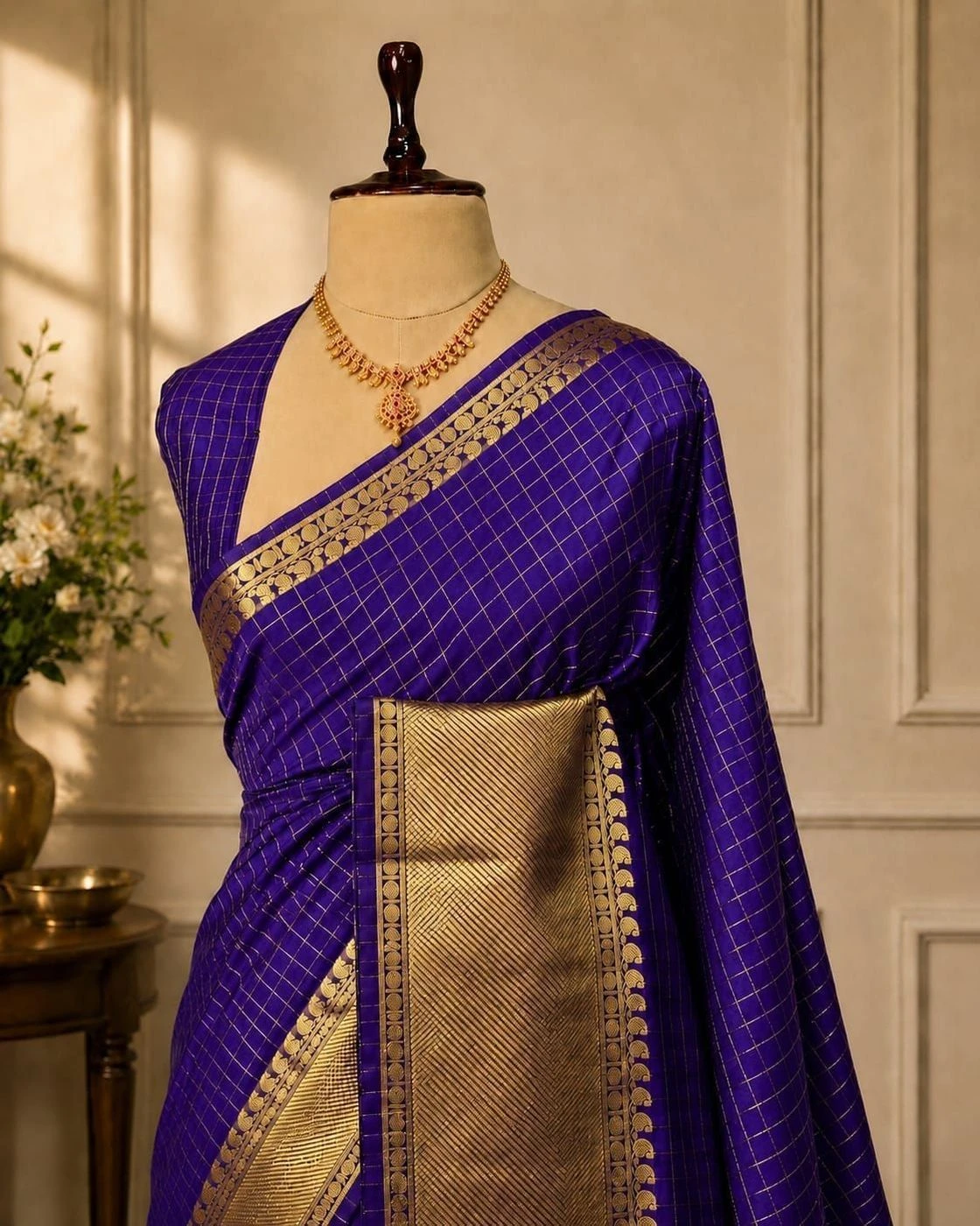 *Party wear semi Kanchivaram  silk Sarees* 5