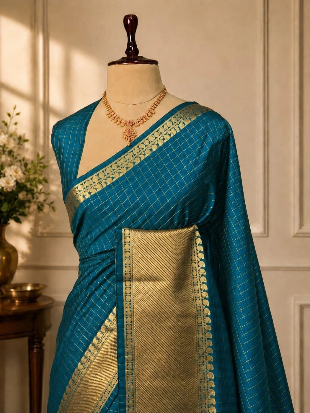 *Party wear semi Kanchivaram  silk Sarees* 8