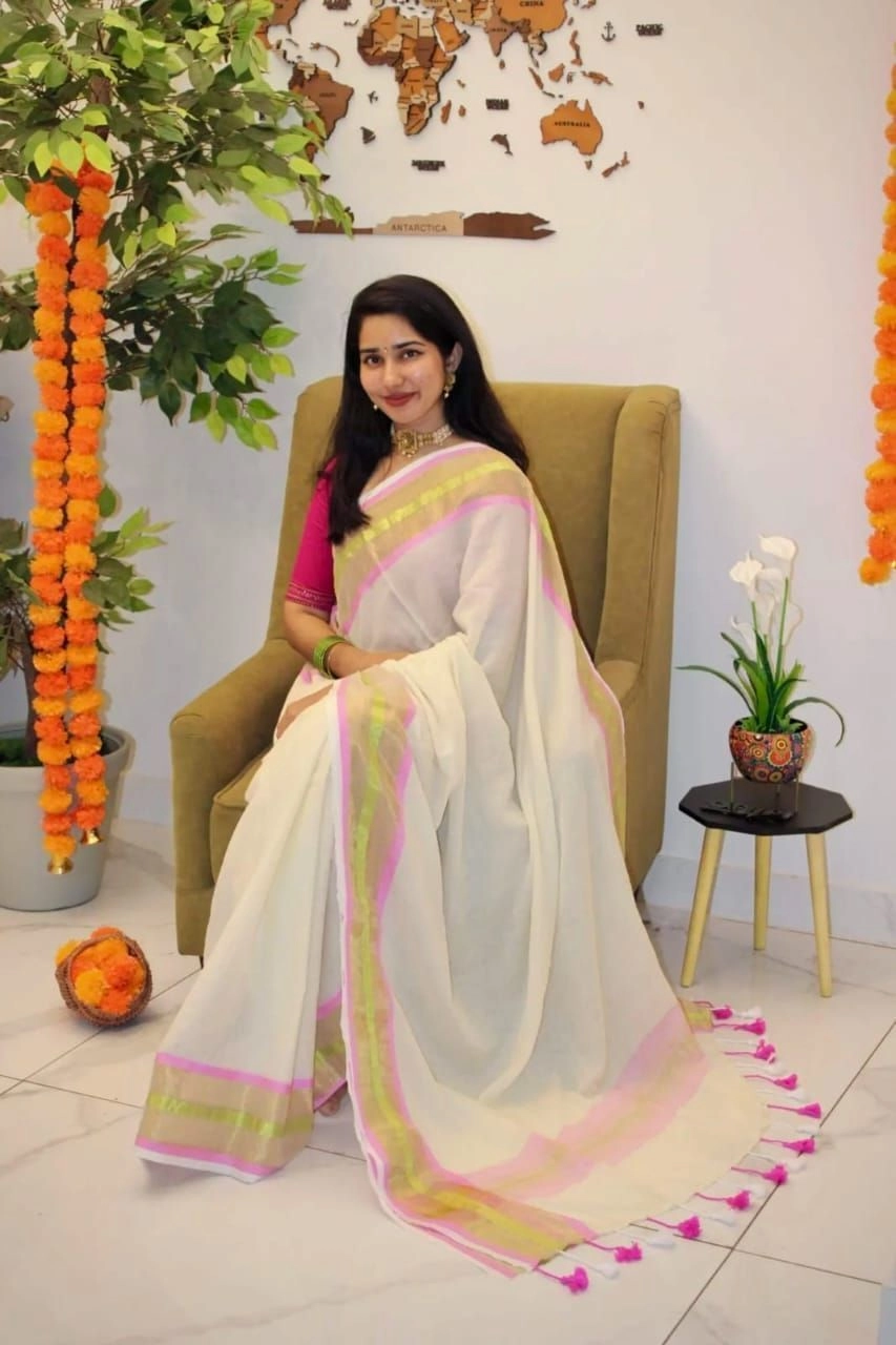 ✨*Premium Quality Mulmul cotton Saree 2