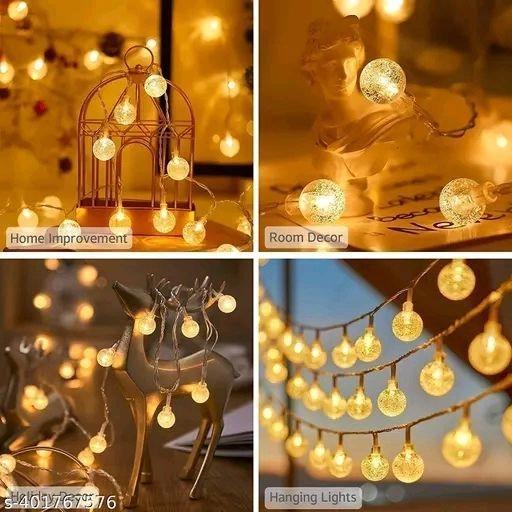Warm White crystal ball fairy light 3 Meter 8