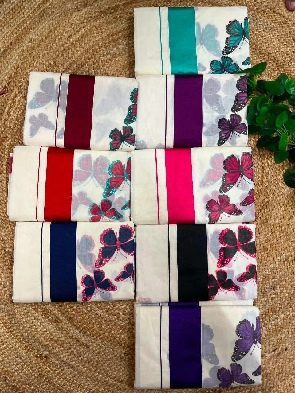 The butterfly Cotton Printed saree 3